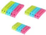 FIVANIO Bag Sealing Clips Large, Medium, Small Bpa Plastic Plastic Clips (Set Of 18, Multicolor)
