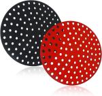 GLNRM Multifunctional Round Silicone Baking Tray with Ear Handle (pack of 2)