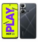 Fastship Rubber Back Cover for Infinix X6825 / HOT 20Play - Transparent