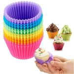 Hasthip Multicolor Non-Stick Muffin Molds Cake Mold Baking Pastery (Set Of 12)