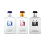 Riya Bindas Blue, Red & Black Perfume For Men | Notes: Unique Blends Of Lavender & Bergamot | Gentlemen Eau De Parfum | Pack Of 3 (100 Ml Each)