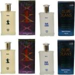 Gimani X1 and Blue Jeans Perfume Long Lasting Men 400ml (Pack of 4)