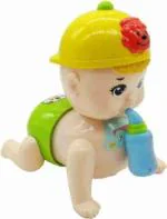 MADTEX Baby Crawling Toy 1 Pc Baby Learning to Crawl Toy Infant Toys Electric Doll Electric Toy Crawling Baby Doll Crawling Doll Crawling Toys It Will Be Called Toddler Mom and Dad