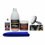 Indopower Ff1082-CAR SHAMPOO 500ml+ CAR 5X RUBBING POLISH 250ml+ scratch remover 100gm car microfiber cloth+All Tyre Cleaning Brush