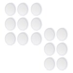 D'Mak Surface Mounted LED Light for Ceiling, 8-Watt Panel Light Warm White Light Round Pack of 15