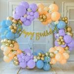 SPECIALYOU.IN Pastel Theme Birthday Decoration items for girl/Boy, Birthday Balloons for Decoration, Balloon for Birthday, Birthday Baloons for Girls, Birthday decoration kit for kids - 57 pcs