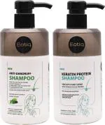 Eotiq Keratin Anti Dandruff Shampoo, 300 Ml (Pack Of 2)