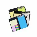 COI Memo neon/White and Blue Note pad Organiser/memo Notebook Holder Booklet Block Notes for Making Check List for Office and Gifting Purpose with Tear Off Sheets with Free Pen (Set of 3)