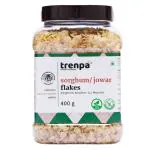 TRENPA Sorghum Jowar Flakes | 400 gms | Healthy Breakfast Millet Flakes | Diabetic-Friendly
