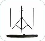 Picpro 6ft x 6ft Mini T-Stand Support for Background Photography & Videography,6ft Wide with 6ft Adjustable Height Support Heavy Duty 6 feet Stand with 3 feet Extension Bars (2No.) in Carry Bag