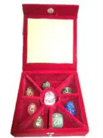 Jet International Multicolor Reiki Wish Box With Stones (Pack of 8)