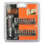 Black Decker A7074-XJ Screwdriver Bit Set with Magnetic Drive Guide
