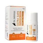 DR. SAKHIYA'S Ultra Safe Sunscreen SPF 50 PA+++ Light Weight With Vitamin E Moisturizer For All Skin Types Unisex Sun Tan Protection Fragrance Free, Dermatologist Formulated (50ml Pack of 1)