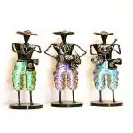 KREATIVE HOUSE  Iron Painted Musical Man Set-3 Beautiful Home Decoration Items Decor Your Living Space with Unique Home Decoration Pieces Interior Designing Latest Home Decoration Trends