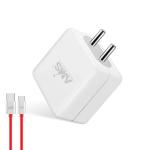 AMS Ultra Super Fast Charger | Smart USB Compact Mobile Adapter with Multi-Layer Protection | BIS Certified for All iOS & Android Devices (White)