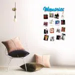 Vah Blue Memories Picture Frames Collage Photo Hanging Wood Rustic