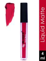 bq BLAQUE Matte Liquid Lip Gloss Lipstick # 104 (4 ml, Ruby Red)