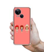 Casotec Cute Girls Design Printed Silicon Soft TPU Back Case Cover for Tecno Spark 10 5G