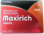 Maxirich Multivitamin And Minerals Softgel Capsules (30 No)