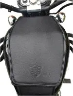 Uniware Black Leather Scratch Proof Petrol Tank Cover For Royal Enfield Classic 350, Royal Enfield Classic 500, Electra, Royal Enfield Bullet, Standard