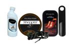 Sheppits Premium Shoe Shiner (Neutral), Shoe Polish (Brown), Shoe Horn (Black), Formal Shoes Laces (Black), & Suede or Nubuck Shoes Cleaner Combo | Shoe Care Kit