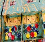 DEVICE MARK Chocolate poker box 4 ace cards and 16 poker chips. Total chocolates 20