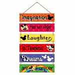 Indianara Multicolor Motivational Quotes MDF Wall Hanging Decorative Wall Art For Living Room, Bedroom, Home Decor, Office, Gift Set of 6