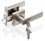 Plantex Brass New Age Heavy Duty Mortise Lock/Main Door Lock Set With 3 Keys/Mortise Door Handle Lock/Door Lock For Residential & Commercial Spaces (Satin), Multicolor