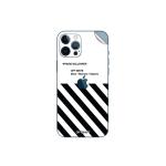 GADGETSWRAP Printed Vinyl Skin Sticker for Apple iPhone 12 Mini - Off White Wallpaper