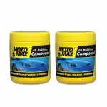 Motomax 2K Rubbing Compound 200g, Pack of 2 | Removes Minor Scratches, Swirl Marks, Paint defect and Oxidization from metal surfaces on Cars, Bike