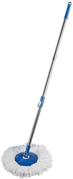 RK BROTHERS GROUP Heavy Swiper Spin Mop Stick Rod Only Without Bucket with 1 Microfiber Refill | Standing Magic Pocha with Easy Grip Handle for Floor Cleaning Supplies Product for Home, Office (Mop Stick)