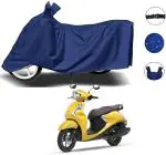 Aamaya Store Blue Two Wheeler Cover For Yamaha Fascino 125 Bs6