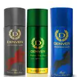 DENVER Hamilton Deo, Sporting Club Rider & Goal Deo - 200ML Each (Pack of 3)
