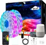 Gesto 10 Meters LED Strip Lights with Adaptor Music Sync RGB Lights with Alexa Google & App Operated