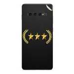 GADGETSWRAP Printed Vinyl Skin Sticker for Samsung Galaxy S10 Plus - Three Gold Star