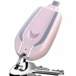 Kellsie Small Portable Emergency Key Chain Power Bank, Mini C Type Pin Plug 1500mah Fast Finger Key Power Bank, Keychain Power Bank, Keychain Power Bank(Type C)
