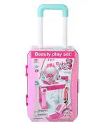 AMAFLIP 2 in 1 Fashion Makeup Beauty Set Trolley for Kids (5-13 Years)