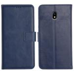 Genron Samsung J7 Pro Flip Cover Case | 360 Protection | Inbuilt Stand & Pockets | Wallet Style Leather Flip Back Cover Case for Samsung Galaxy J7 Pro (Blue)