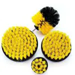 HPT-HAKIMI POWER TOOLS Wet and Dry Drill Brush Attachment for Flooring and Car Cleaning 4 pc.