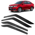 Kingsway Car Wind Deflectors Rain Guard Window Visor for Honda Amaze 2023, 2024, 2025 Model, Car Door Visor Online India, Car Sun Shades
