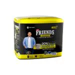 Friends UltraThinz Slim Fit Dry Pants for Men - Medium 9 Count - with thin design, grey colour, and anti-rash - Waist Size 25-48 Inch ;6 3.5-122 cm