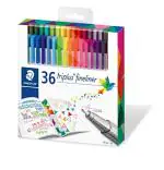 Staedtler 334 C36 Triplus Fineliner Pens - Pack of 36