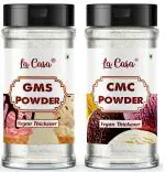 La Casa CMC & GMS Powder Combo | Food Grade Premium Emulsifiers | 2x75g |