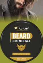 KURAIY Safe Beard & Mustache Wax for strong hold Hair Wax (100 g)