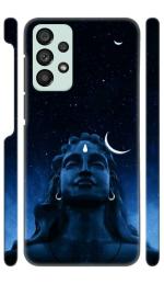 YAPZONE Adiyogi Shiva Statue Blue | Designer Printed Hard Back Cover for Samsung Galaxy A52s 5G Premium & Attractive Case for Your Smartphone