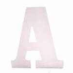 SATYAM KRAFT 1 Pcs White Wooden A Letter- English Upper Case Alphabets Cutouts for Alphabet Plaque Wall Decor Kids Learning Educational Toy Art and Craft Work (White, 6 Inch)