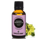 Earth N Pure Evening Primrose Oil 100% Pure, Oil with Essential Fatty Acids For Skin,Hair,Nails and Joint Pain (30 ml/ 1 Fl oz)