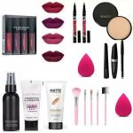 Toroka Women and Girl Makeup Kit (Lipstick, Face Compact, Eyeliner, Brush, Primer)