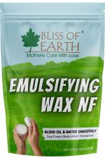 Bliss of Earth Emulsifying Wax NF Cosmetic Grade Wax Best for Thickening Soap, Lotion, Body Moisturizer & DIY Products 227gm