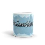 Rish Valentina Printed Multicolor Ceramic Coffee Mug, 350 Ml